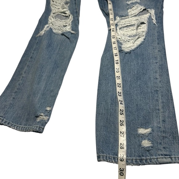 Pistola High Rise Boyfriend Destroyed Jeans Sz 27 - Picture 8 of 12
